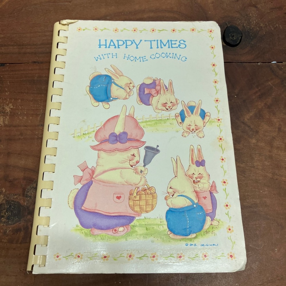Happy Times Home Cooking Peggs Oklahoma Volunteer Fire Dept Cookbook 1969